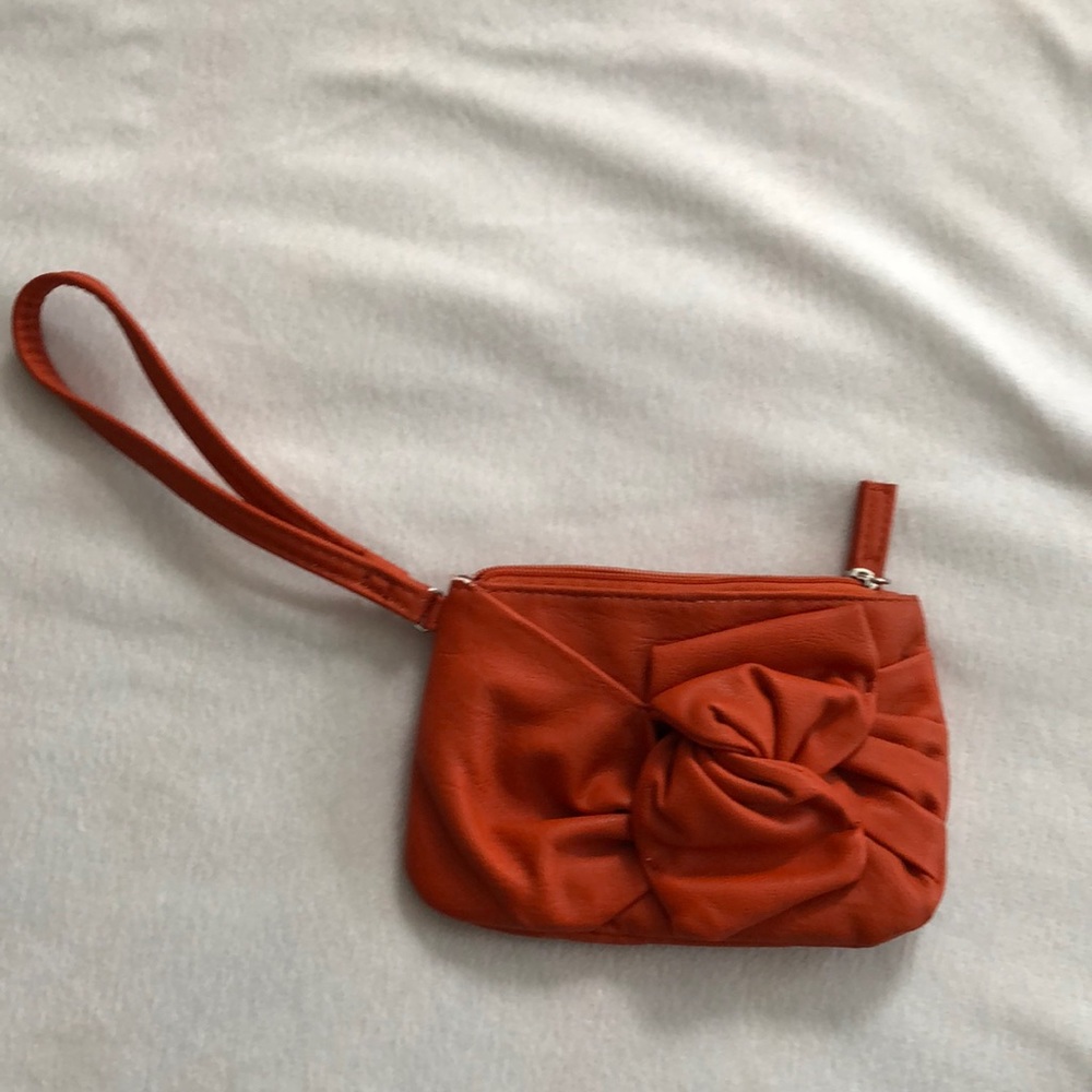 Orange wristlet